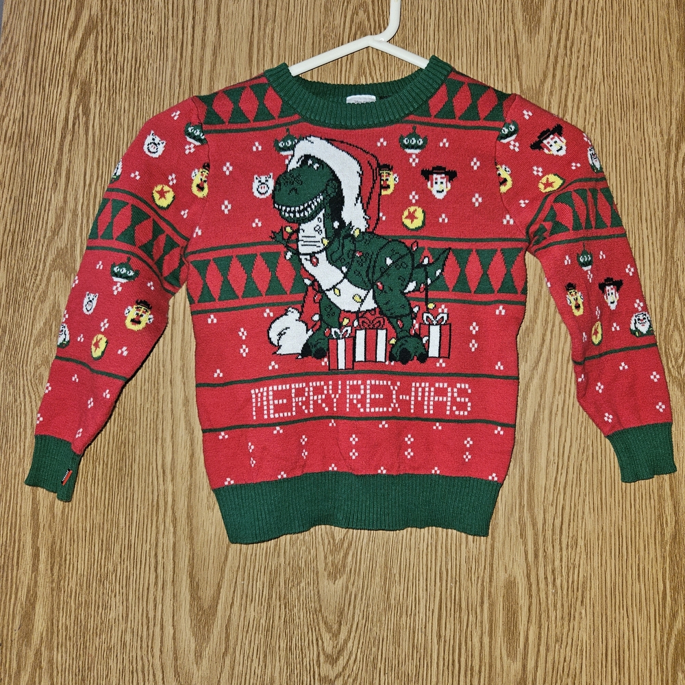 Toystory Disney Pixar Merry Rex-mas Crew Neck Sweater